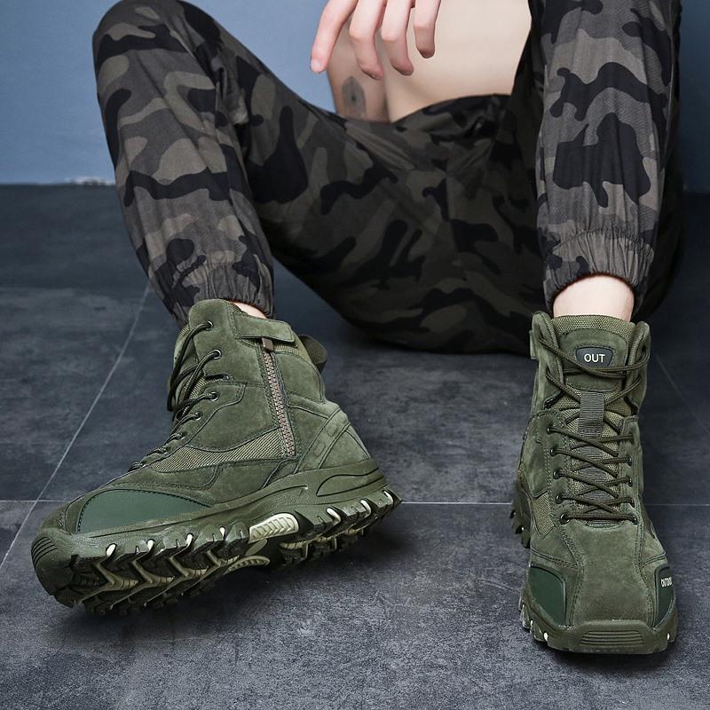 Изображение товара: Кроссовки zeeohh мужские тактические, полуботинки в стиле милитари, Рабочая обувь спецназа для пустыни, Осень-зима 2022