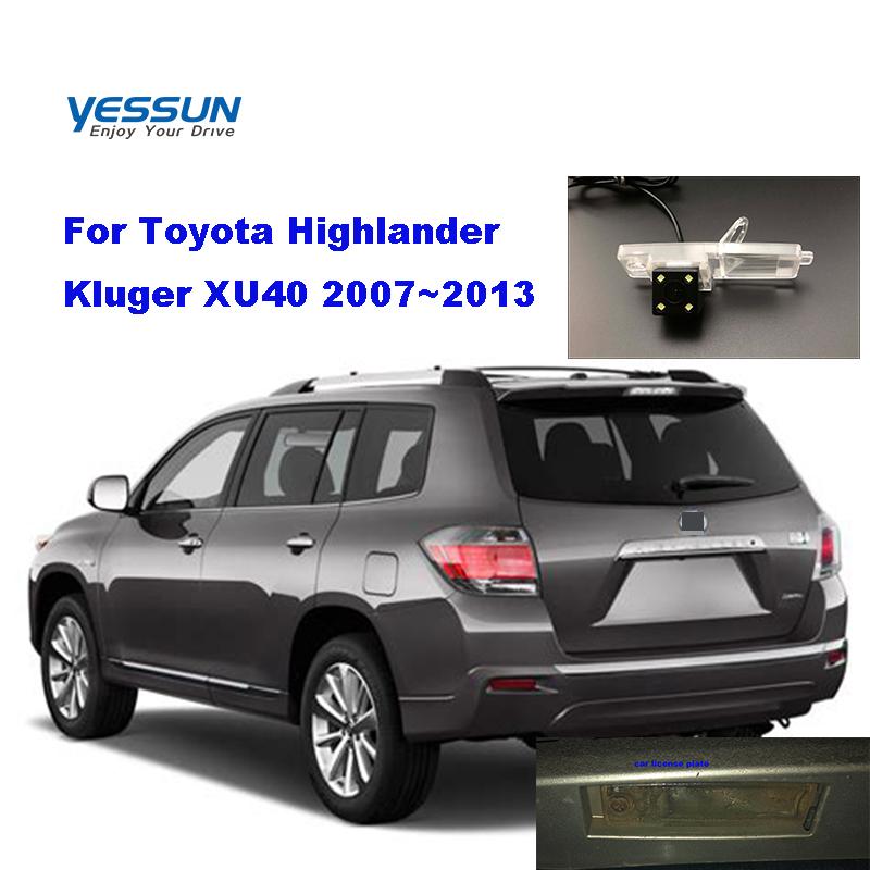 Изображение товара: Тыловая камера Yessun для Toyota Harrier, камера заднего вида для Toyota high Lander Kluger XU40 2007 2008 2009 2010 2011 2012 2013