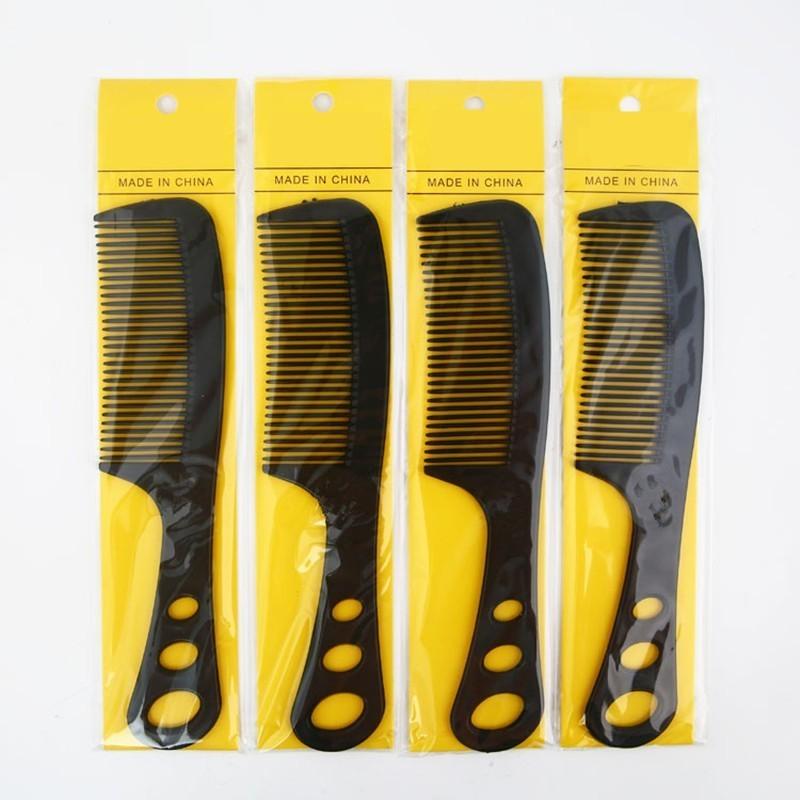 Изображение товара: Черный ABS пластик расчески для салона может подвесить Жаростойкие парикмахерские расческа для волос инструмент для укладки волос