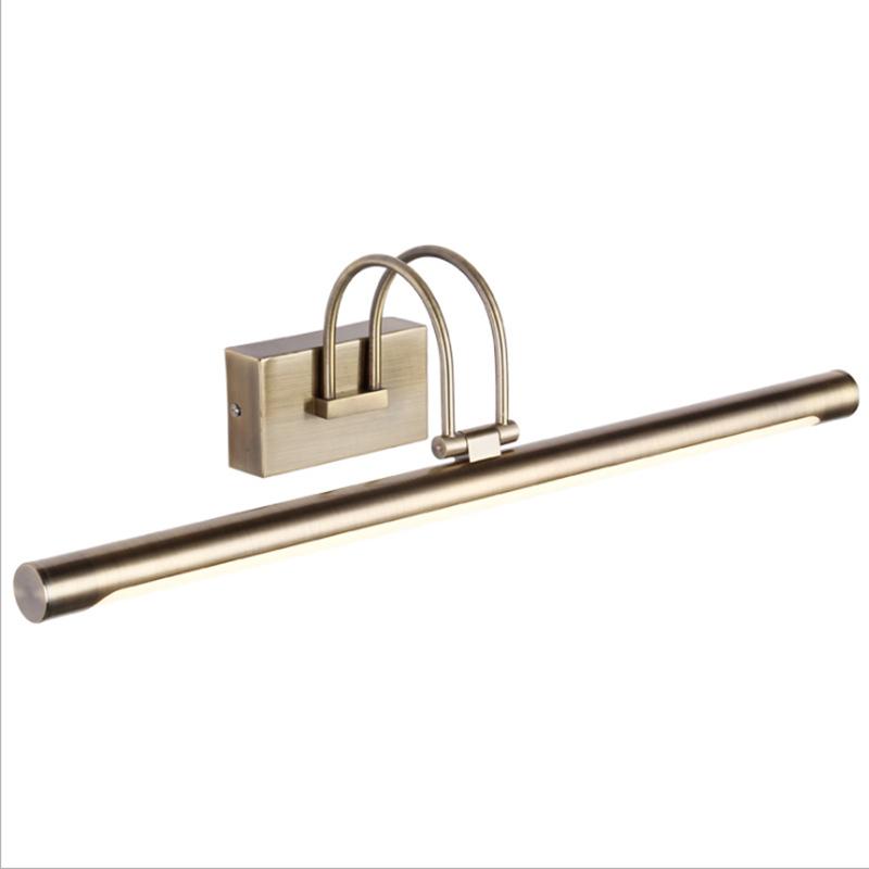Изображение товара: Feimefeiyou 42 см Бронзовый светодиодный светильник для зеркала в ванной комнате настенный светодиодный светильник для туалетного столика для макияжа s зеркальная передняя лампа 85-220 В