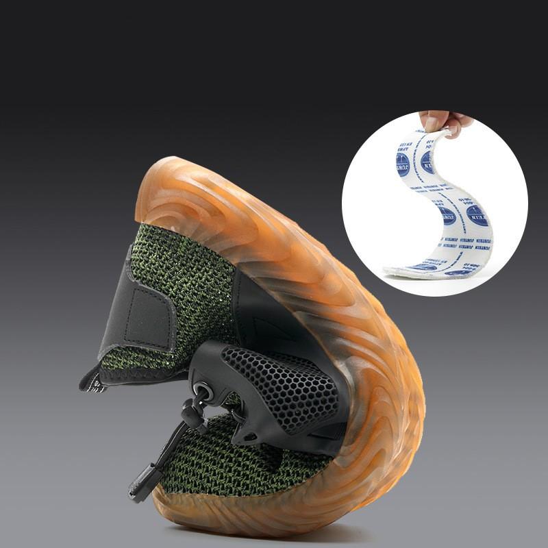 Изображение товара: Защитные ботинки со стальным носком для мужчин и женщин, Нескользящие дышащие, защита от ударов, защита от проколов, рабочая обувь, повседневные кроссовки