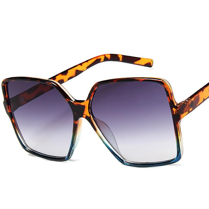 Изображение товара: 2020 винтажные брендовые дизайнерские негабаритные Квадратные Солнцезащитные очки женские модные зеркальные черные солнцезащитные очки мужские Солнцезащитные очки женские zonnebril dames