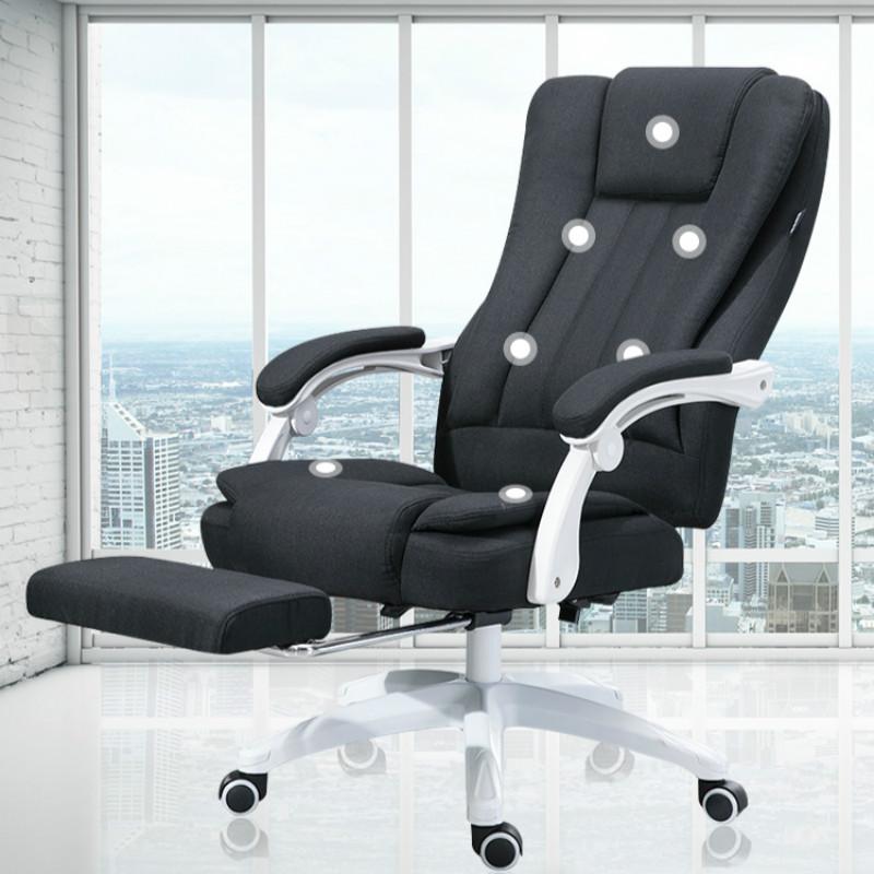Изображение товара: Компьютерное кресло из воловьей кожи для дома, вращающийся игровой стул с функцией массажа, офисное кресло для геймеров