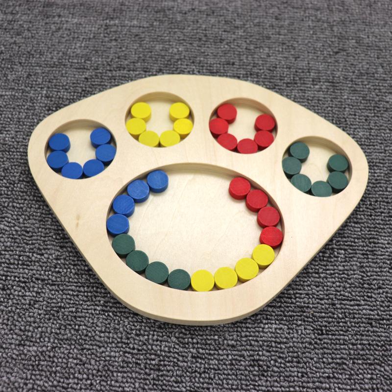 Изображение товара: Развивающая игрушка Монтессори, лоток для сортировки цветов, подходящая игрушка, бизиборд, развивающая игрушка для восприятия цветов для детей