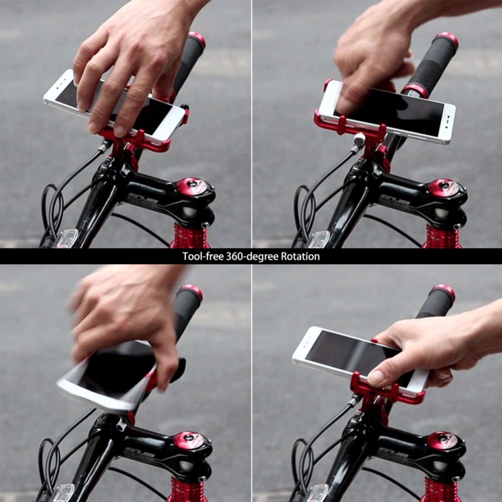 Изображение товара: Держатель для телефона GUB Plus 6, алюминиевый, для горного велосипеда, велосипеда, мотоцикла, поддержка смартфона, держатель GPS для велосипеда аксессуары для руля велосипеда
