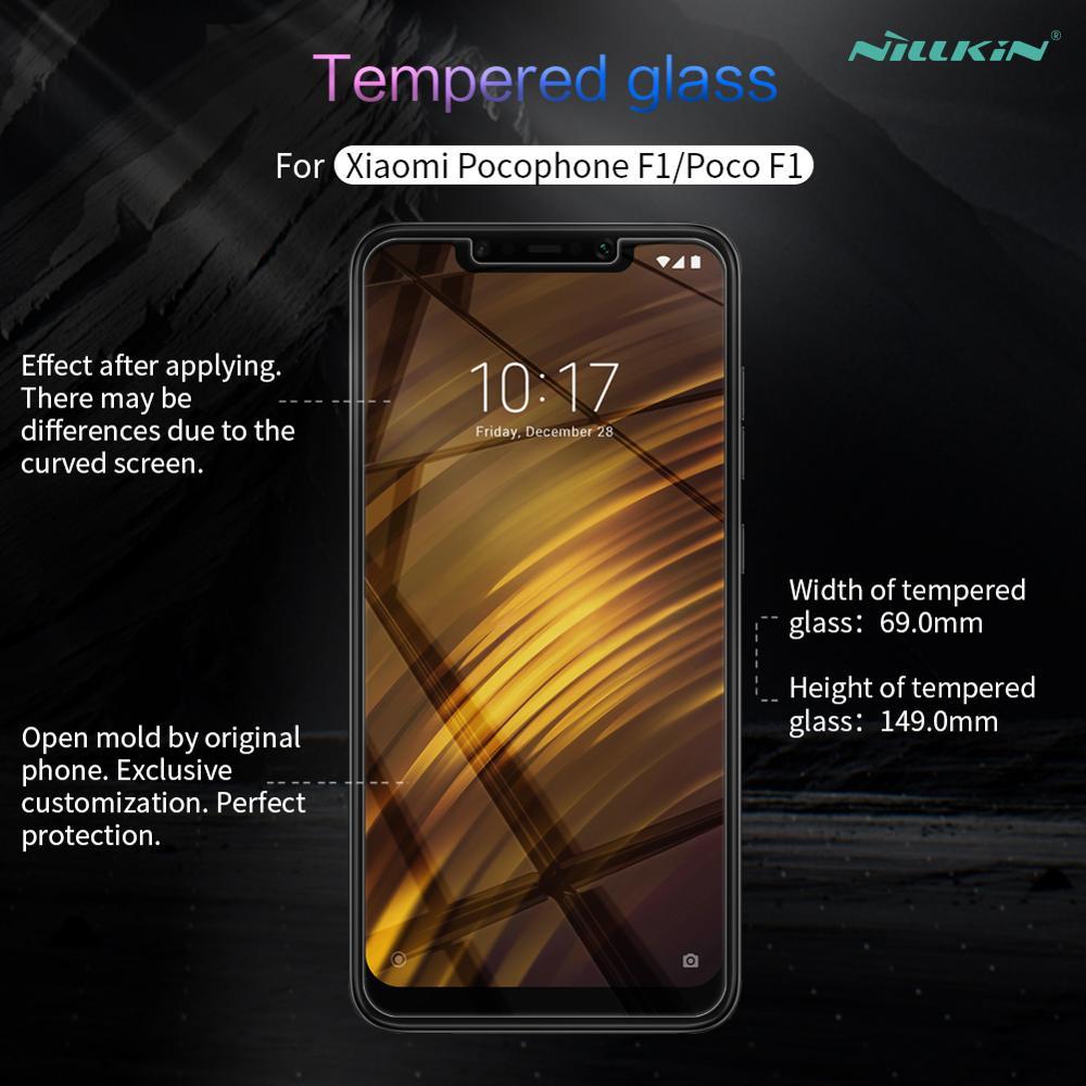 Изображение товара: Стекло Nillkin для Xiaomi Pocophone F1 H + Pro, закаленное стекло, Защита экрана для Xiaomi Mi9 Mi8, стекло