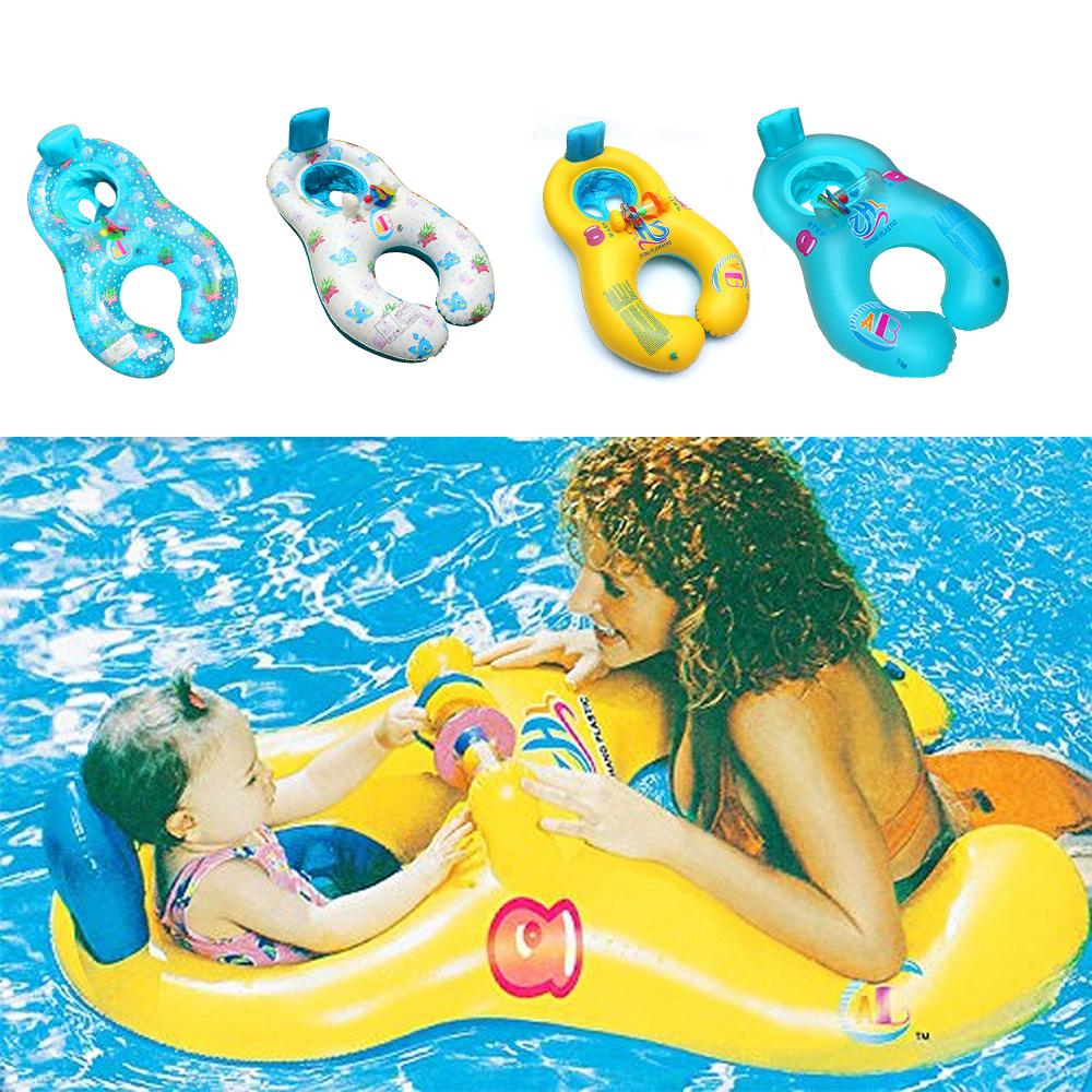 Изображение товара: Надувное кольцо для мамы и ребенка, плавательный круг, детский поплавок для бассейна, аксессуары для детей, пляжный плавающий тренажер, детская игрушка для купания