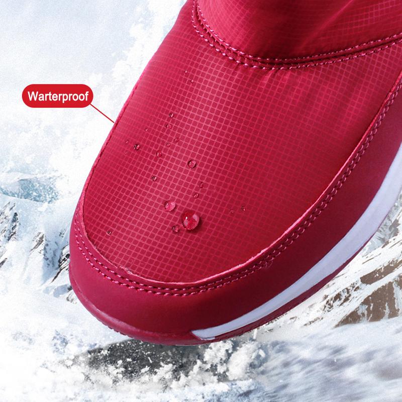 Изображение товара: Женские зимние ботинки, непромокаемые ботинки с плюшевой подкладкой, с нескользящей подошвой, для снега