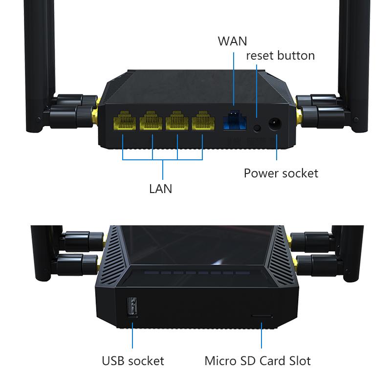 Изображение товара: Маршрутизатор Wi-Fi Cioswi WE2126-A, 300 МБ/с, слот карты Micro SD Мб флэш-памяти, 16 Мб, MTK7628A