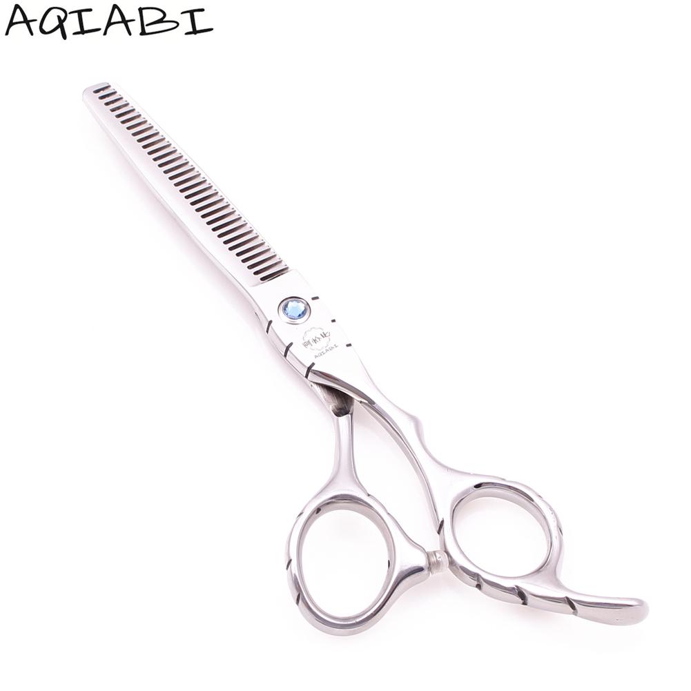 Изображение товара: Профессиональные ножницы для волос AQIABI, 5,5 дюйма, блестящие ножницы из нержавеющей стали для стрижки, филировочные ножницы, парикмахерские ножницы, Прямая поставка, A1010