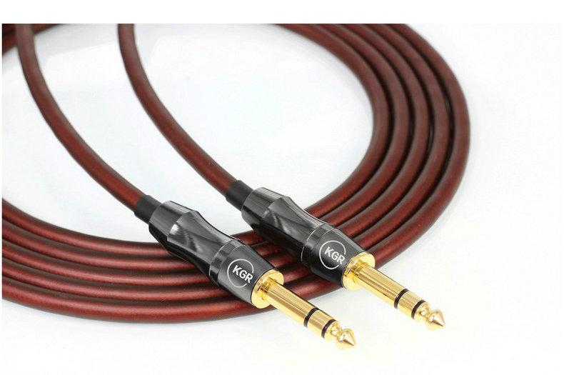 Изображение товара: Новый 6,35 мм TS до 6,35 мм TS мужской и Мужской кабель аудиокабель для гитарного миксера усилитель 071001