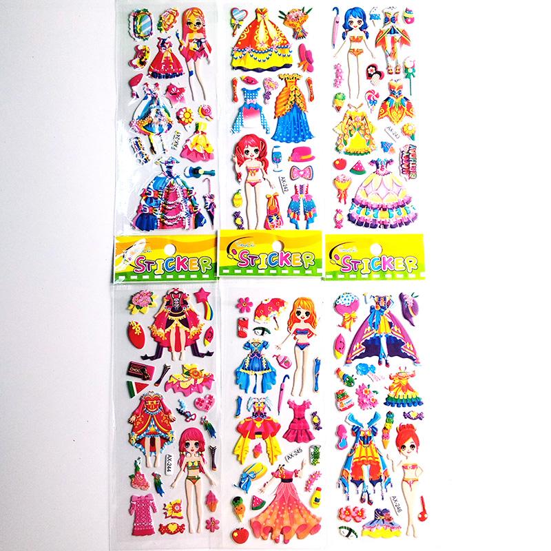 Изображение товара: 10 шт. стикеров s Скрапбукинг Kawaii Канцтовары красивая девушка 3D наклейка на одежду школьный дневник украшение Raondom