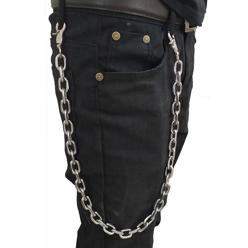 Изображение товара: Модные панк хип-хоп модные кожаные ремни поясная цепочка мужские брюки цепочка кошелек цепочка пояс звено джинсы серебряная металлическая одежда