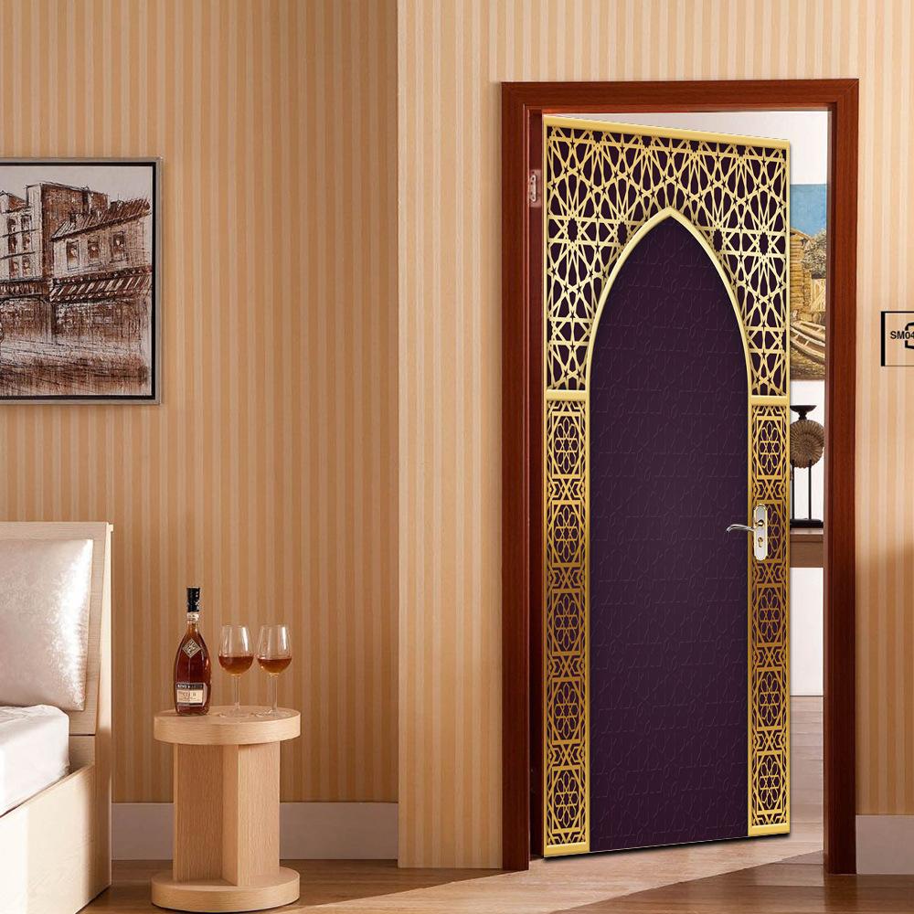 Изображение товара: Мусульманские исламские Религиозные наклейки на стену двери наклейки для стены в гостиной самоклеящаяся виниловая наклейка на стену дома