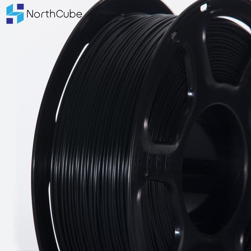 Изображение товара: Нить из пла для 3D-принтера NORTHCUBE, 1,75 мм, 1 кг (2,2 фунтов) +/-0,02 мм, Черная