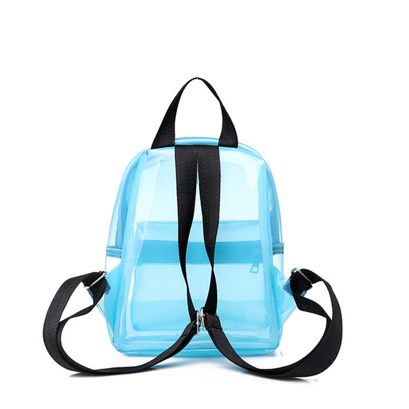 Изображение товара: Прозрачный рюкзак 5 шт./лот, водонепроницаемая сумка, женский модный прозрачный рюкзак для студентов колледжа, сумки для женщин, женский рюкзак