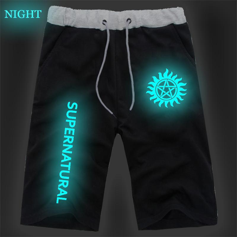 Изображение товара: Сверхъестественные светящиеся спортивные дышащие брюки для студентов мужчин женщин мальчиков девочек пляжные брюки Джоггеры для бега короткие брюки