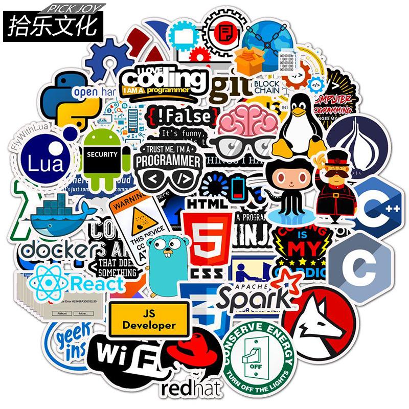 Изображение товара: Программируемые языковые Стикеры, наклейки s для программного обеспечения для интернет-Html, водонепроницаемые Стикеры для хакеров, разработчиков «сделай сам» для ноутбука, телефона, автомобиля, 50 шт.