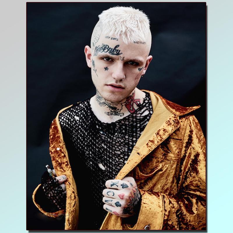 Изображение товара: Алмазная живопись 5D «lil peep», вышивка «сделай сам» на фото, мозаика из страз, вышивка крестиком, домашний декор