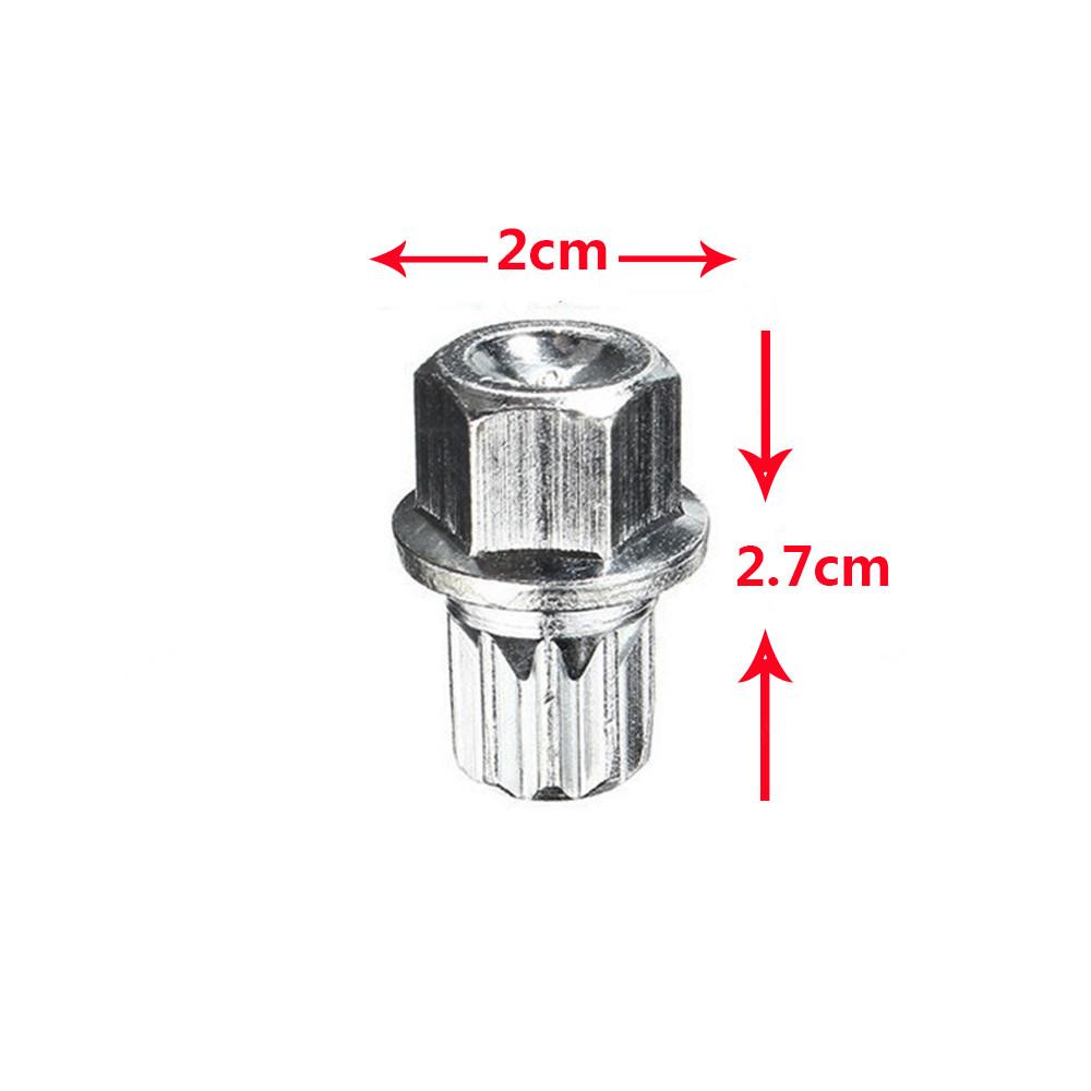 Изображение товара: Противоугонная гайка для блокировки болтов на колесо #0 к #9 8D0601139F для Volkswagen Bora Golf Passat Touran для Audi A4 A6 A8 TT