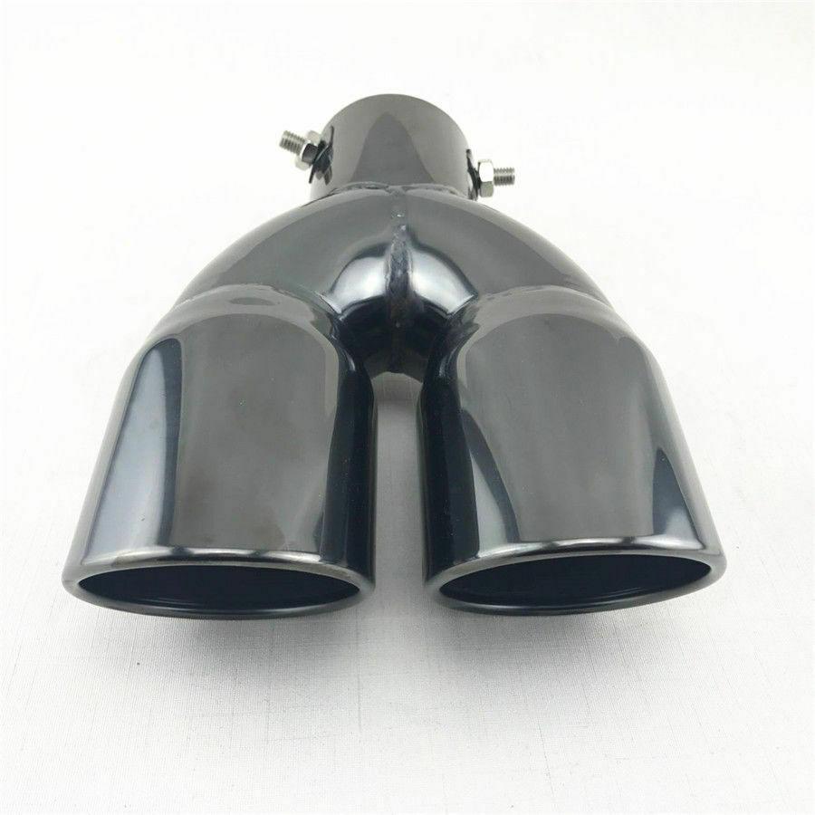 Изображение товара: 65mm 2.5 Stainless Steel Car Tail Dual Outlet Exhaust Pipe Tip Trim Muffler