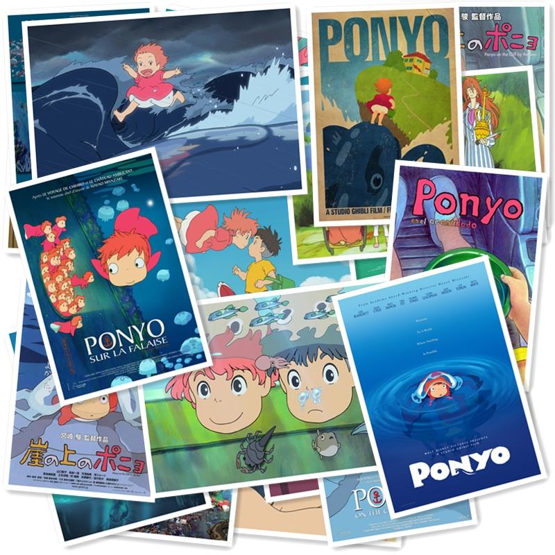 Изображение товара: Ponyo на скале 20/за штуку Бесплатная доставка ПВХ серии Стикеры домашний декор холодильник укладки стена масштабных дорожных чемоданов, граффити укладки Стикеры s