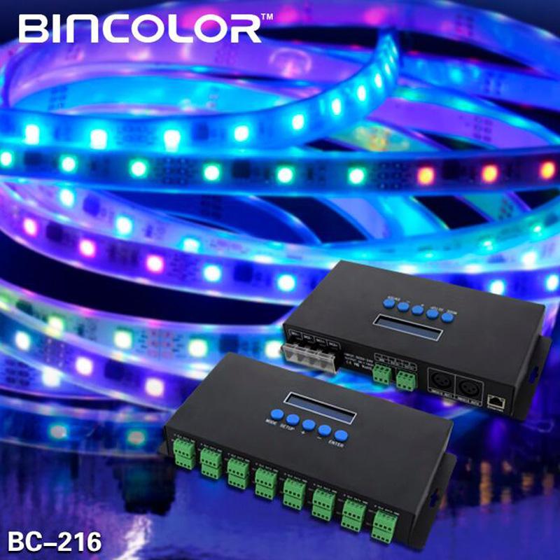 Изображение товара: Новый Artnet Ethernet на SPI/DMX пиксельный светодиодный светильник контроллер BC-216 DC5V-24V 3Ax16CH Поддержка Artnet/Artnet и sACN E.1.31 протокол