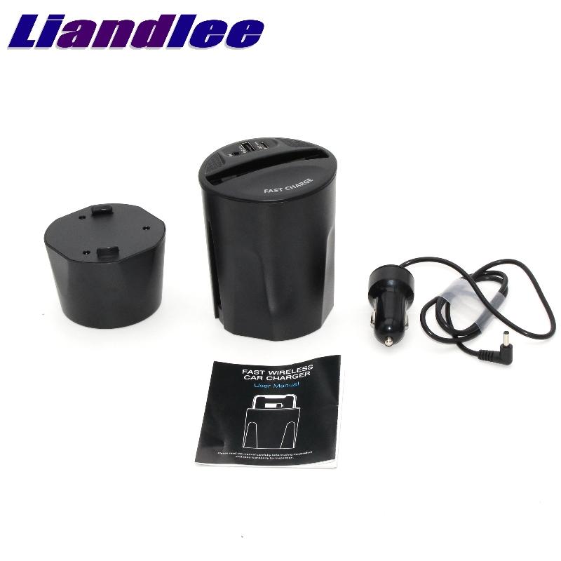 Изображение товара: Автомобильное беспроводное зарядное устройство LiandLee Qi зарядное устройство в виде чашки, держатель для быстрой зарядки для Hyundai Accent Aslan Elantra Equus Eon i30