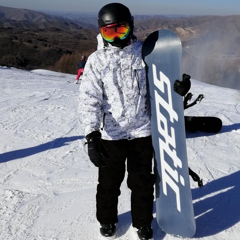 Изображение товара: Костюм лыжный унисекс, теплый, ветрозащитный, водонепроницаемый, со штанами и курткой для сноуборда, 2019, 3XL