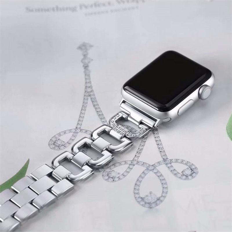 Изображение товара: Ремешок Essidi из нержавеющей стали для Apple Watch Series 6 SE 5 4 3 2 1, металлический браслет для Iwatch 38 40 мм 42 44 мм
