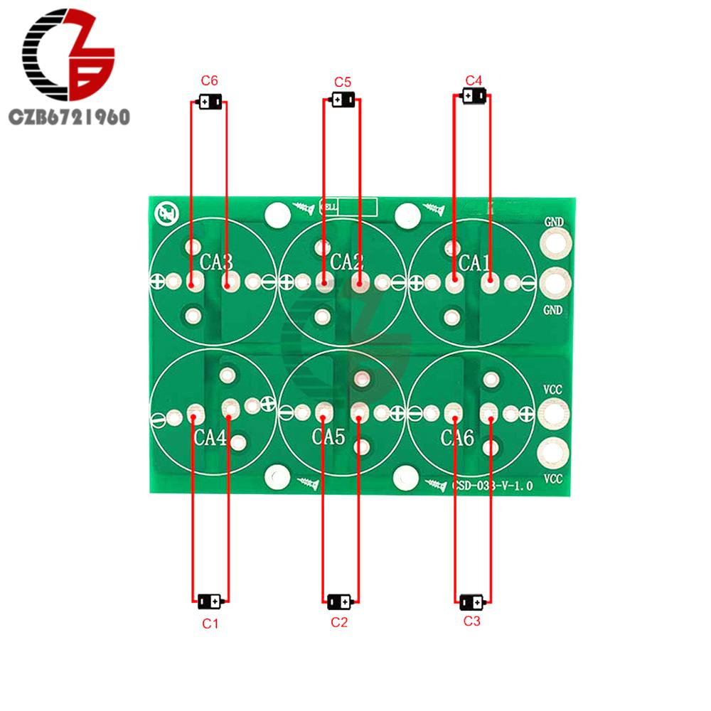 Изображение товара: 50F 100F 220F 360F 400F 500F 2,3 V 2,5 V 2,7 V 2,85 V 3V супер конденсатор балансировочная Защитная плата ультра конденсатор защитный модуль