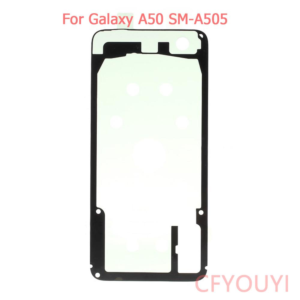 Изображение товара: 1 шт., новинка, Крышка аккумуляторной батареи для задней панели корпуса, клей-наклейка для Samsung Galaxy A50 A505