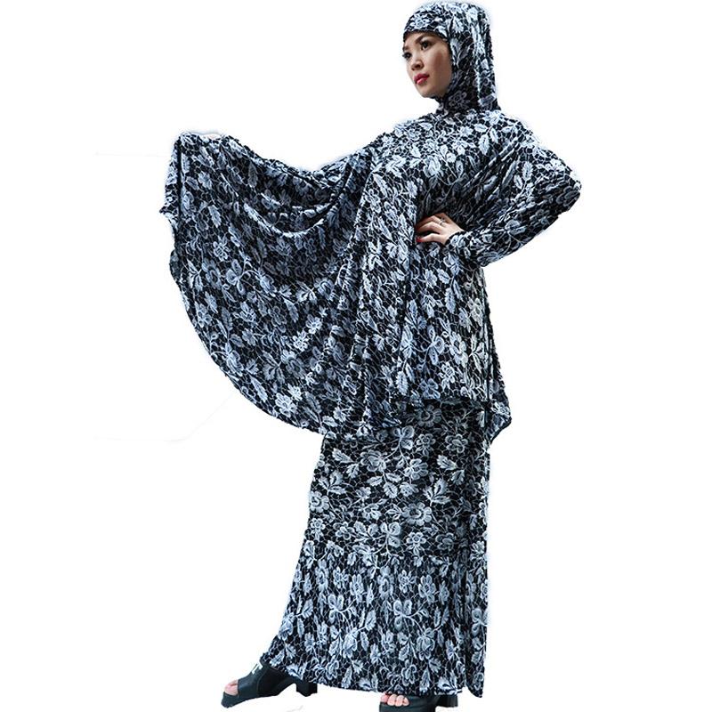Изображение товара: Мусульманское платье с принтом, разные цвета, арабское длинное, повседневная женская мусульманская одежда, платье абайя, кафтан