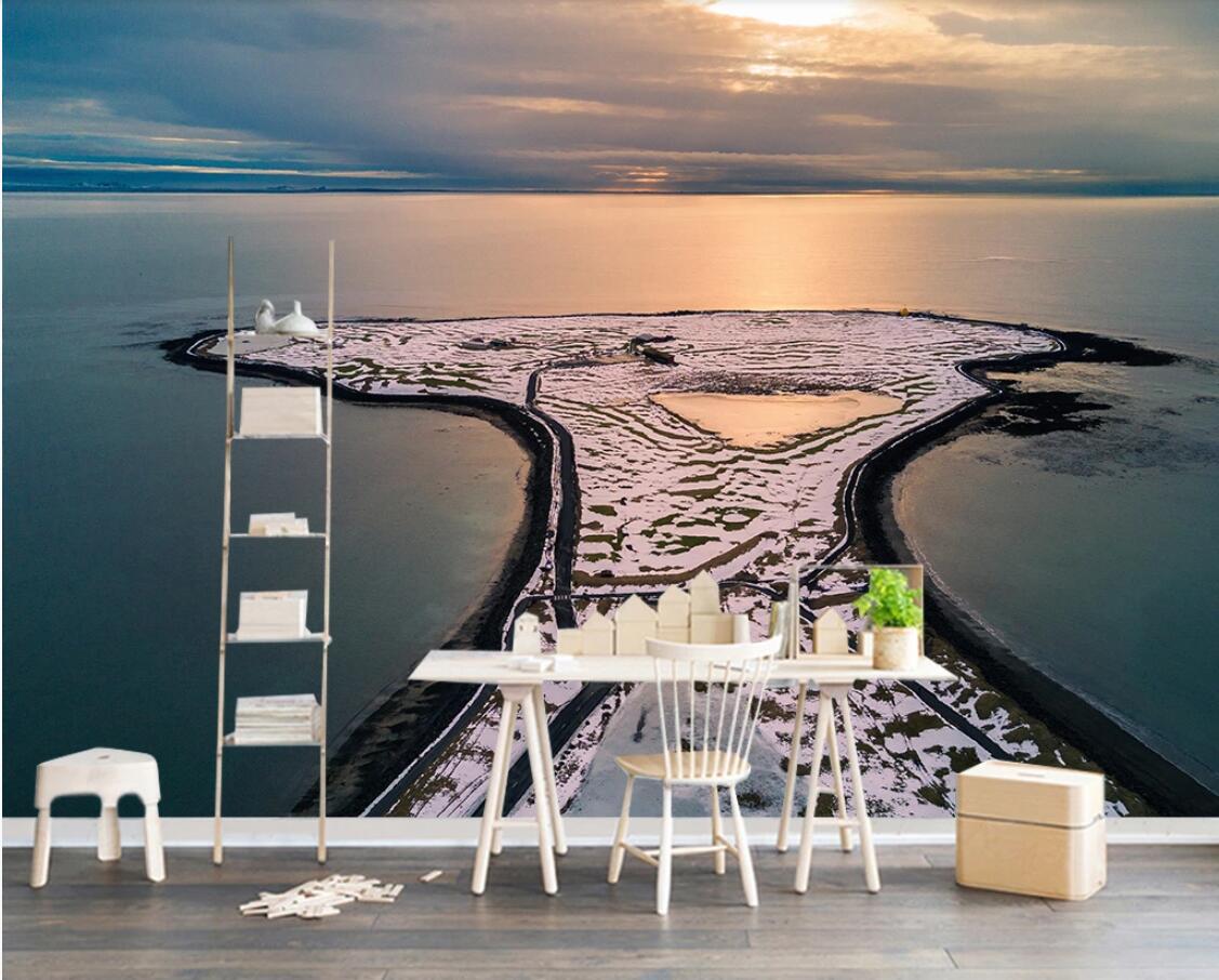 Изображение товара: Скандинавская абстрактная креативная художественная настенная бумага с изображением моря, настенная фотобумага s, настенная бумага для контакта с домом, Обложка для стен