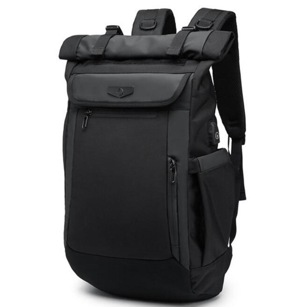 Изображение товара: Вместительные мужские рюкзаки, Многофункциональный водонепроницаемый рюкзак для ноутбука 18-19 дюймов, школьные дорожные сумки для подростков