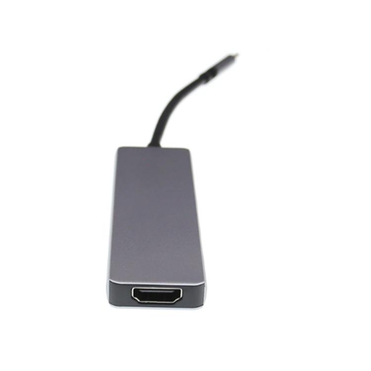 Изображение товара: Для MacBook Pro концентратор Thunderbolt 3 док-станция USB C концентратор USB кабель-Переходник USB C на HDMI адаптер USB C мульти-функциональный адаптер r19