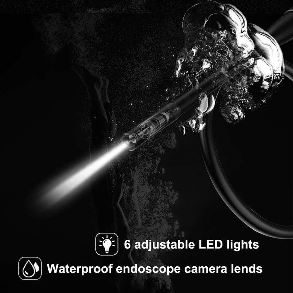 Изображение товара: Wi-Fi бороскоп HD 2MP 1080P эндоскопическая камера IP68 Водонепроницаемый 6 светодиодный светильник встроенный аккумулятор 18650 Беспроводная камера для IOS и Android