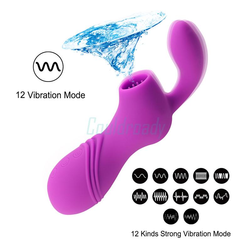 Изображение товара: Оральный секс, лизающий сосущий вибратор, 12 Скоростей, стимуляция точки G, клитора, вибраторы для сосков, эротический минет, секс-игрушки для взрослых женщин