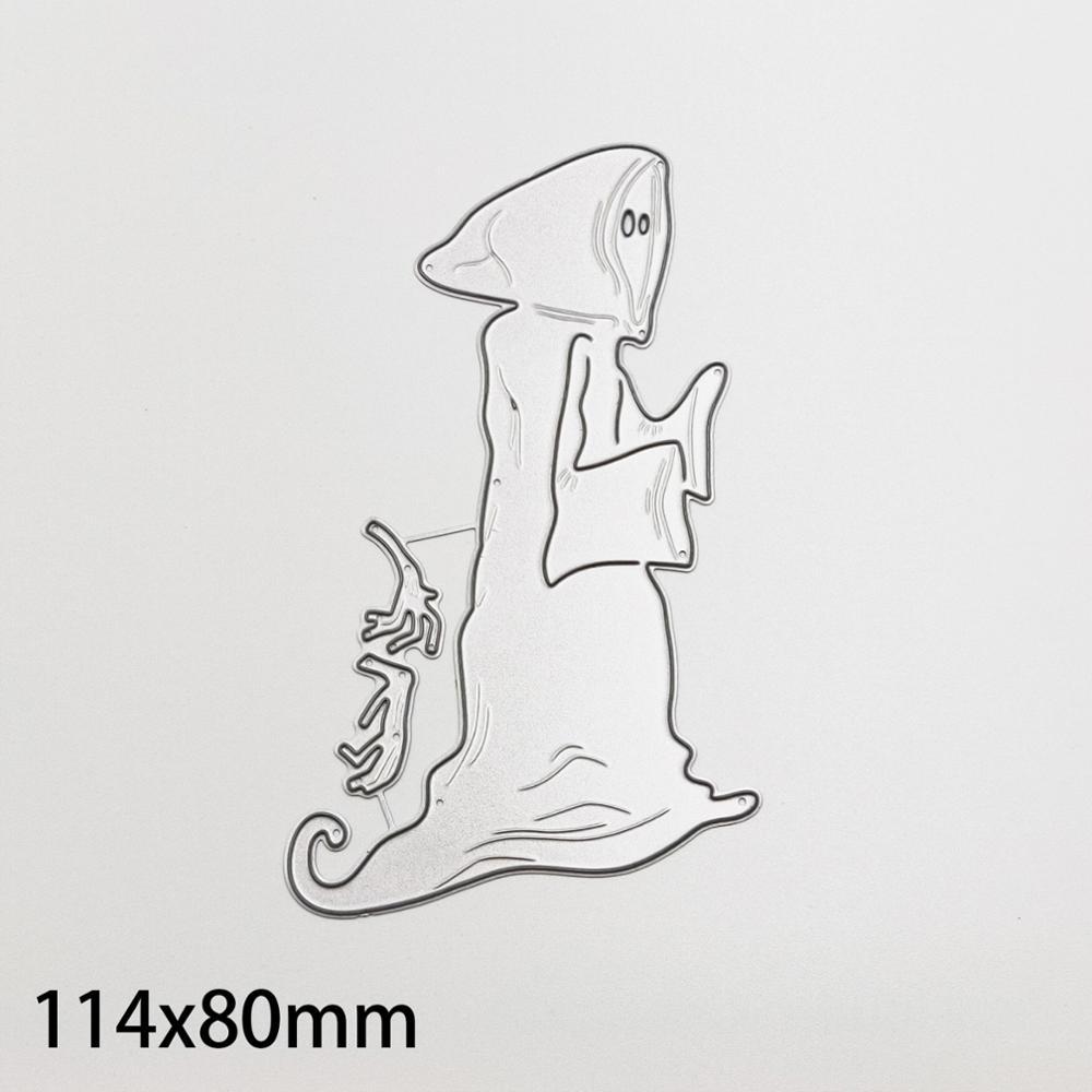 Изображение товара: Счастливый Хэллоуин призрака металла резки штамповка Крафтовая окраска Скрапбукинг для DIY открытки подарок штамповка Резы спектр немертвый