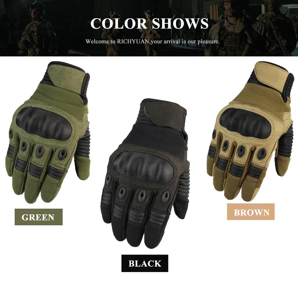 Изображение товара: Перчатки с пальцами для мужчин и женщин, военные тактические митенки для сенсорных экранов, в стиле милитари, для пейнтбола, стрельбы, страйкбола, боевых действий, с защитой от скольжения, с твердыми костяшками