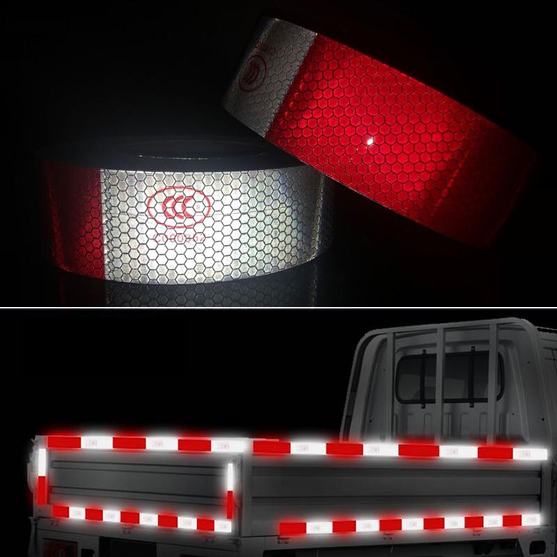 Изображение товара: Светоотражающая наклейка для кузова автомобиля, 5 см х 5 м, водонепроницаемая предупреждающая лента, Светоотражающая наклейка для ночного вождения