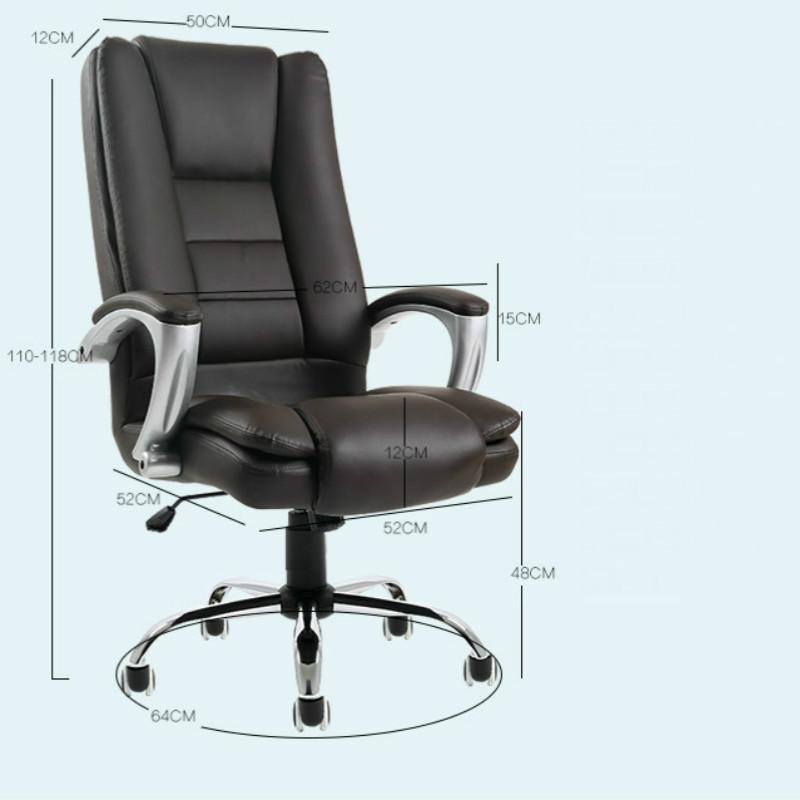 Изображение товара: Офисное кресло из воловьей кожи, компьютерное кресло для конференций, домашнее вращающееся кресло из искусственной кожи для подъема, офисное кресло