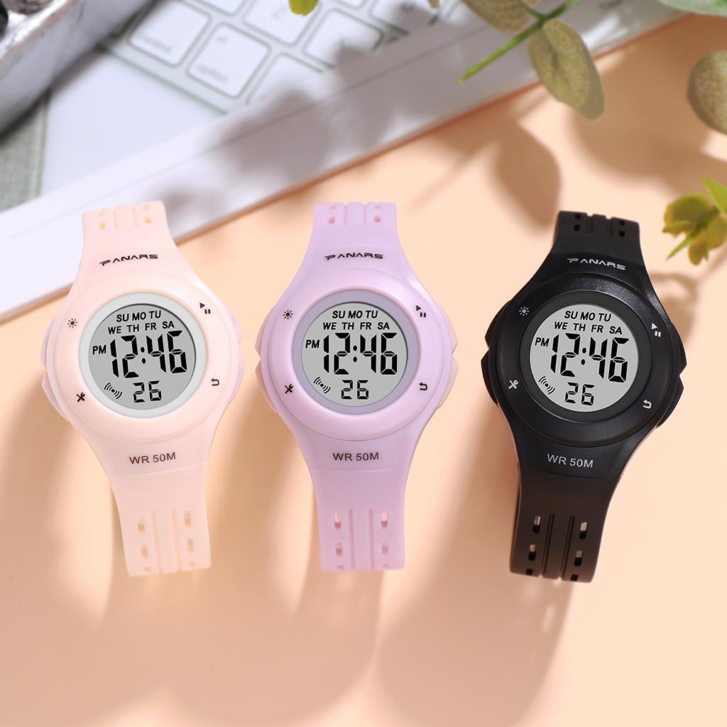 Изображение товара: Спортивные детские часы PANARS, Водонепроницаемые многофункциональные светодиодные цифровые часы для мальчиков, цифровые часы для детей, meisje horloge