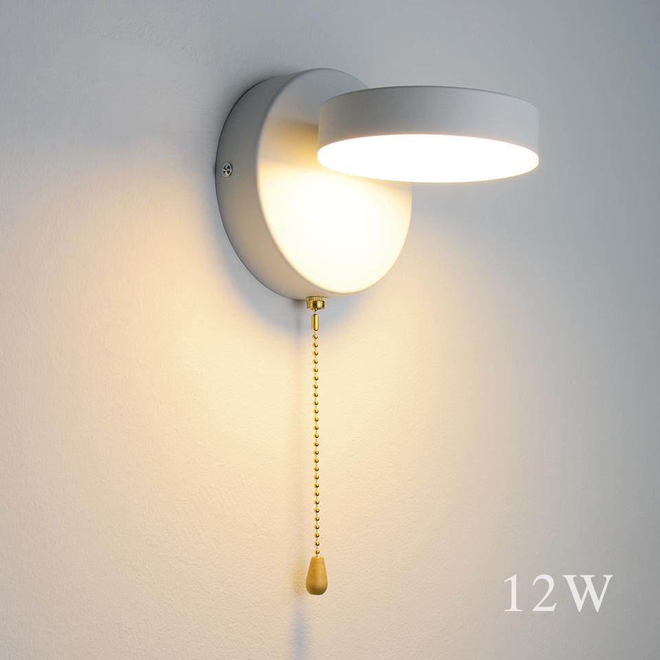 Изображение товара: Комнатные светодиодные настенные лампы в скандинавском стиле, светисветильник для спальни, гостиной, коридора, кабинета, светильник тения, черные и белые бра, 12 Вт