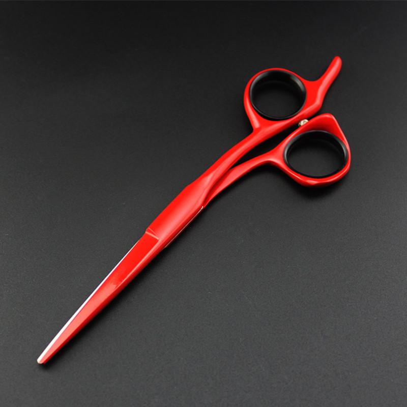 Изображение товара: Профессиональные японские ножницы для стрижки волос 440c 5/5.5/6 ''красного цвета, ножницы для стрижки волос, парикмахерские ножницы, парикмахерские ножницы