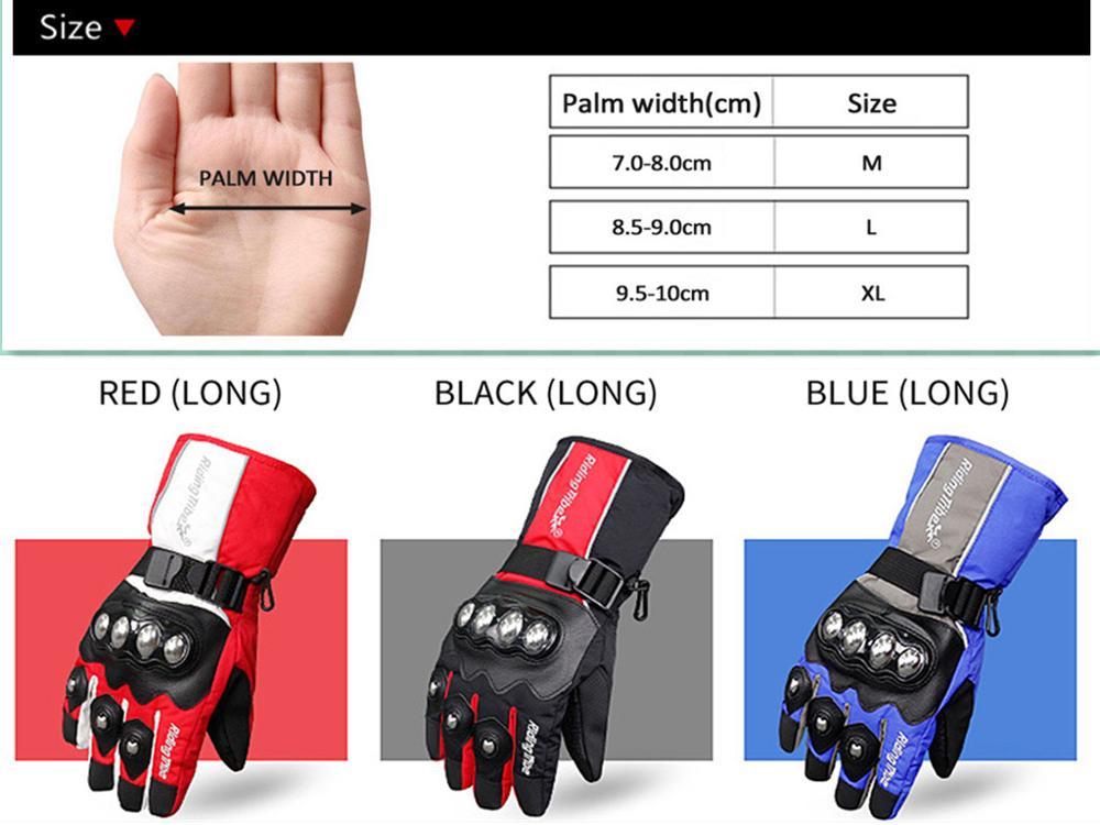 Изображение товара: Езда племя мотоциклетные перчатки теплые водонепроницаемые Сенсорные Перчатки для мотоциклистов защита рук Мотоцикл Мотокросс гонки перчатка