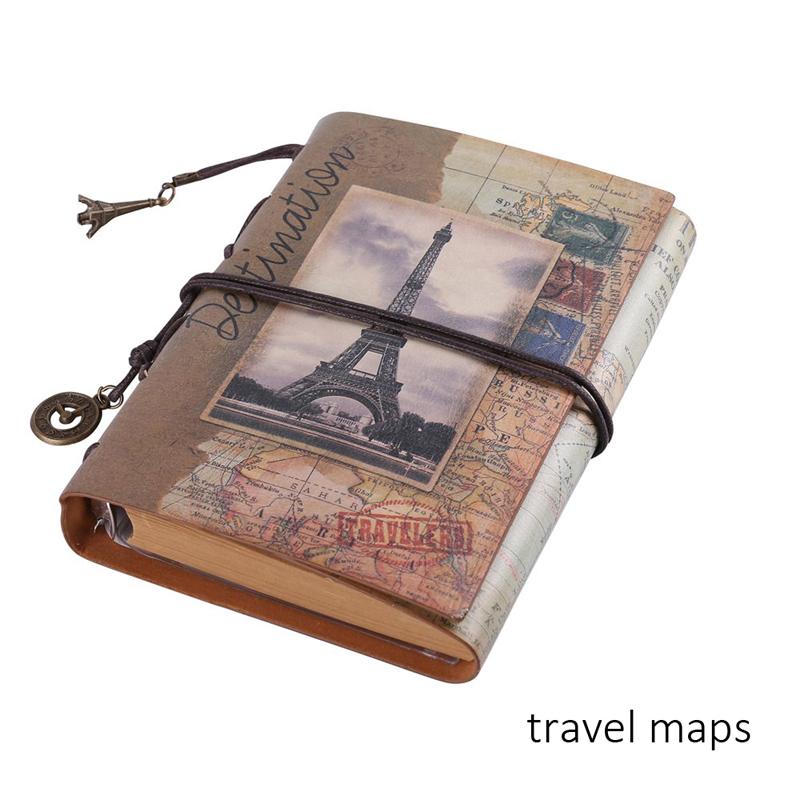 Изображение товара: Винтажный кожаный блокнот MaoTu, многоразовый журнал для путешествий, Подарочный блокнот на спирали, ежедневник-планировщик, блокнот для зарисовок, дневник
