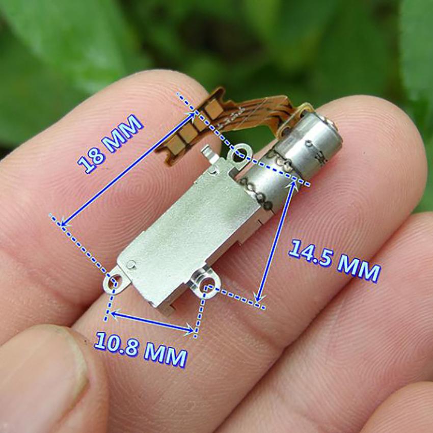 Изображение товара: Двухфазный четырехпроводной шаговый мини-двигатель 5 мм с планетарным редуктором, металлической скользкой, прецизионными шарикоподшипниками, шаговый двигатель