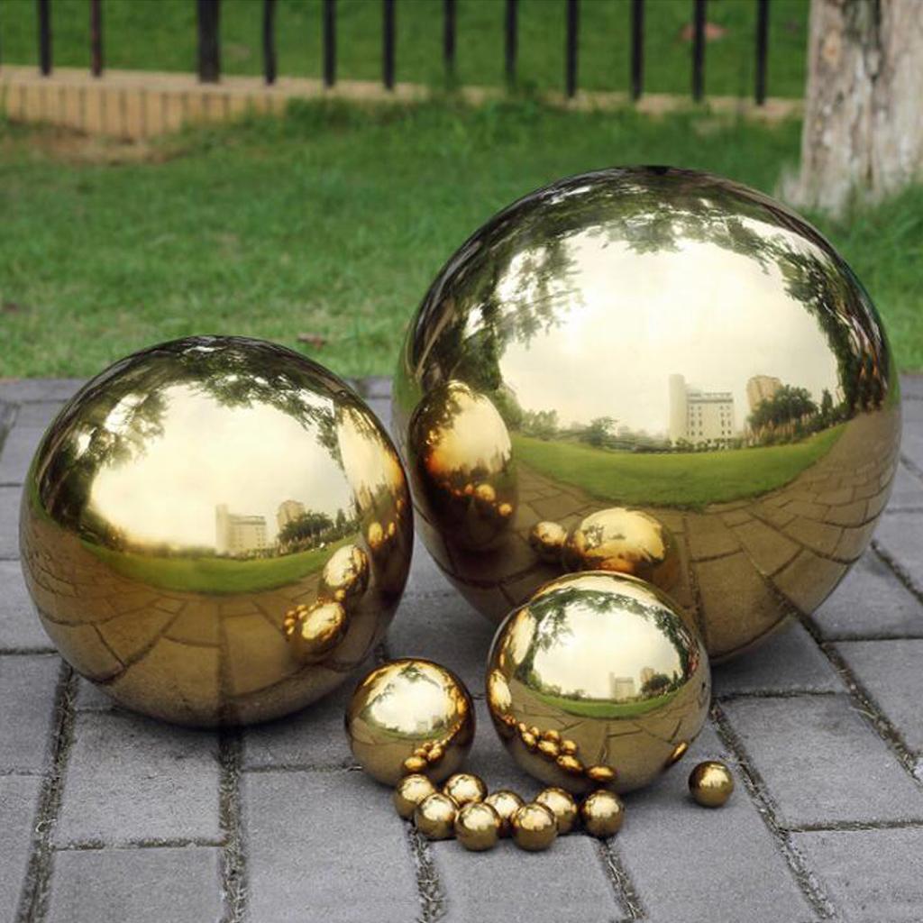 Изображение товара: 76 ~ 138 диаметр Полый шар из нержавеющей стали, зеркальная полированная блестящая сфера для всех видов украшений и украшений