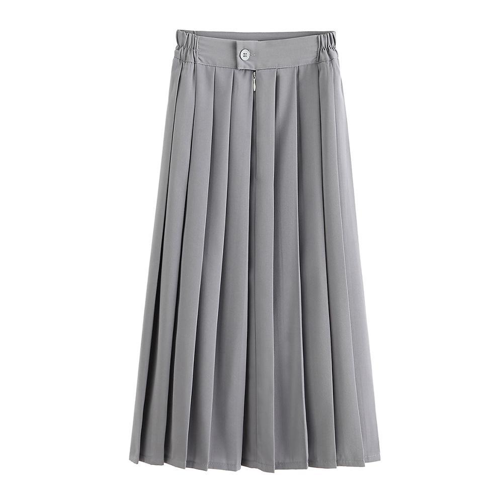 Изображение товара: Женская летняя юбка для школьной формы JK 75 см, длинная Плиссированная юбка в японском стиле преппи для студенток